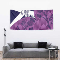 Scotland Rugby Custom Tapestry Go Scottish Thistle Purple Version - Wonder Print Shop