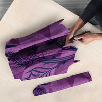 Scotland Rugby Custom Umbrella Go Scottish Thistle Purple Version - Wonder Print Shop