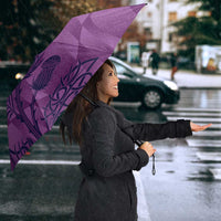 Scotland Rugby Custom Umbrella Go Scottish Thistle Purple Version - Wonder Print Shop