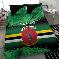 Persionalized Dominica 1978 Bedding Set Dominik Independence Anniversary Grunge Style - Wonder Print Shop