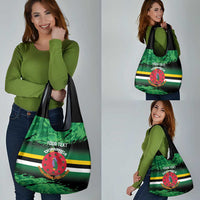 Persionalized Dominica 1978 Grocery Bag Dominik Independence Anniversary Grunge Style