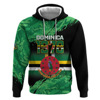 Persionalized Dominica 1978 Hoodie Dominik Independence Anniversary Grunge Style - Wonder Print Shop