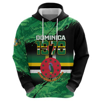Persionalized Dominica 1978 Hoodie Dominik Independence Anniversary Grunge Style - Wonder Print Shop