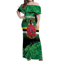 Persionalized Dominica 1978 Off Shoulder Maxi Dress Dominik Independence Anniversary Grunge Style - Wonder Print Shop