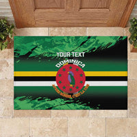 Persionalized Dominica 1978 Rubber Doormat Dominik Independence Anniversary Grunge Style - Wonder Print Shop