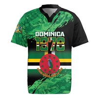 Persionalized Dominica 1978 Rugby Jersey Dominik Independence Anniversary Grunge Style - Wonder Print Shop