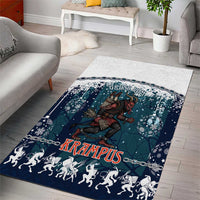 Gruss vom Krampus Christmas Area Rug Creepy Xmas Devil - Wonder Print Shop