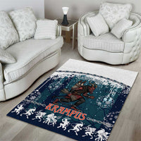 Gruss vom Krampus Christmas Area Rug Creepy Xmas Devil - Wonder Print Shop