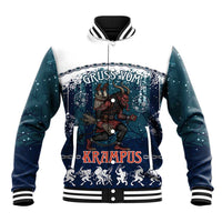 Gruss vom Krampus Christmas Baseball Jacket Creepy Xmas Devil - Wonder Print Shop