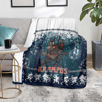 Gruss vom Krampus Christmas Blanket Creepy Xmas Devil - Wonder Print Shop
