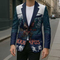 Gruss vom Krampus Christmas Blazer Creepy Xmas Devil - Wonder Print Shop