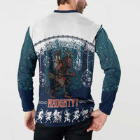 Gruss vom Krampus Christmas Button Sweatshirt Creepy Xmas Devil - Wonder Print Shop