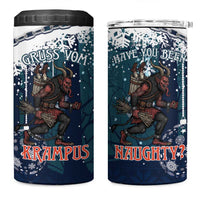 Gruss vom Krampus Christmas 4 in 1 Can Cooler Tumbler Creepy Xmas Devil - Wonder Print Shop