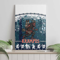 Gruss vom Krampus Christmas Canvas Wall Art Creepy Xmas Devil - Wonder Print Shop