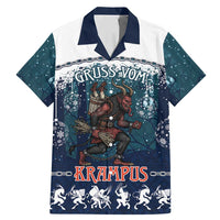 Gruss vom Krampus Christmas Family Matching Mermaid Dress and Hawaiian Shirt Creepy Xmas Devil - Wonder Print Shop
