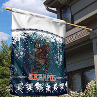 Gruss vom Krampus Christmas Garden Flag Creepy Xmas Devil - Wonder Print Shop