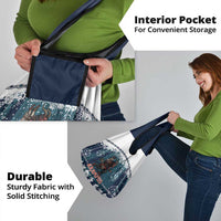 Gruss vom Krampus Christmas Grocery Bag Creepy Xmas Devil - Wonder Print Shop