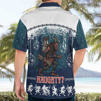 Gruss vom Krampus Christmas Hawaiian Shirt Creepy Xmas Devil - Wonder Print Shop