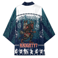 Gruss vom Krampus Christmas Kimono Creepy Xmas Devil - Wonder Print Shop