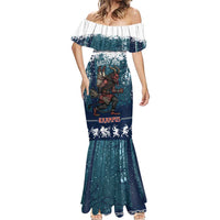 Gruss vom Krampus Christmas Mermaid Dress Creepy Xmas Devil - Wonder Print Shop