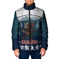 Gruss vom Krampus Christmas Padded Jacket Creepy Xmas Devil - Wonder Print Shop