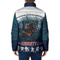 Gruss vom Krampus Christmas Padded Jacket Creepy Xmas Devil - Wonder Print Shop