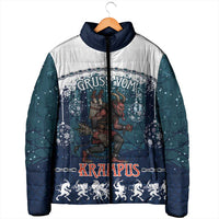 Gruss vom Krampus Christmas Padded Jacket Creepy Xmas Devil - Wonder Print Shop