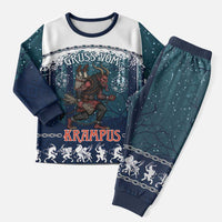 Gruss vom Krampus Christmas Pajama Set Creepy Xmas Devil - Wonder Print Shop