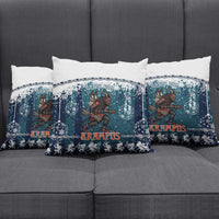 Gruss vom Krampus Christmas Pillow Cover Creepy Xmas Devil - Wonder Print Shop