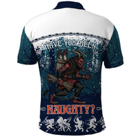 Gruss vom Krampus Christmas Polo Shirt Creepy Xmas Devil - Wonder Print Shop