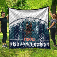 Gruss vom Krampus Christmas Quilt Creepy Xmas Devil - Wonder Print Shop