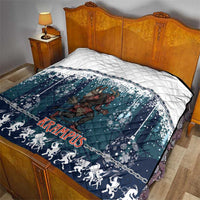 Gruss vom Krampus Christmas Quilt Creepy Xmas Devil - Wonder Print Shop
