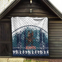 Gruss vom Krampus Christmas Quilt Creepy Xmas Devil - Wonder Print Shop
