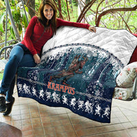 Gruss vom Krampus Christmas Quilt Creepy Xmas Devil - Wonder Print Shop