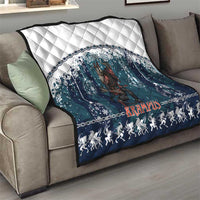 Gruss vom Krampus Christmas Quilt Creepy Xmas Devil - Wonder Print Shop