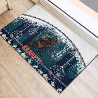 Gruss vom Krampus Christmas Rubber Doormat Creepy Xmas Devil - Wonder Print Shop