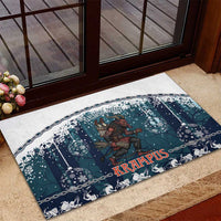 Gruss vom Krampus Christmas Rubber Doormat Creepy Xmas Devil - Wonder Print Shop