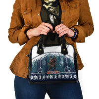 Gruss vom Krampus Christmas Shoulder Handbag Creepy Xmas Devil - Wonder Print Shop