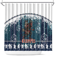 Gruss vom Krampus Christmas Shower Curtain Creepy Xmas Devil - Wonder Print Shop