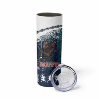 Gruss vom Krampus Christmas Skinny Tumbler Creepy Xmas Devil - Wonder Print Shop