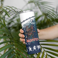 Gruss vom Krampus Christmas Skinny Tumbler Creepy Xmas Devil - Wonder Print Shop