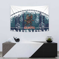 Gruss vom Krampus Christmas Tapestry Creepy Xmas Devil - Wonder Print Shop