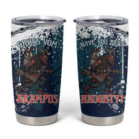 Gruss vom Krampus Christmas Tumbler Cup Creepy Xmas Devil - Wonder Print Shop