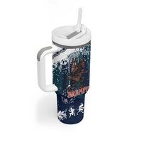 Gruss vom Krampus Christmas Tumbler With Handle Creepy Xmas Devil - Wonder Print Shop