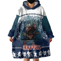 Gruss vom Krampus Christmas Wearable Blanket Hoodie Creepy Xmas Devil - Wonder Print Shop