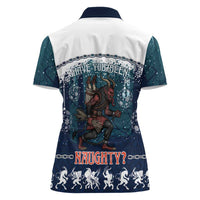 Gruss vom Krampus Christmas Women Polo Shirt Creepy Xmas Devil - Wonder Print Shop