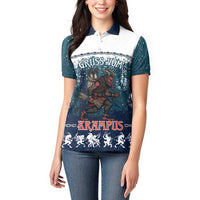 Gruss vom Krampus Christmas Women Polo Shirt Creepy Xmas Devil - Wonder Print Shop