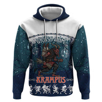 Gruss vom Krampus Christmas Zip Hoodie Creepy Xmas Devil - Wonder Print Shop