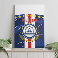Custom Cape Verde Football Canvas Wall Art Go Blue Sharks - Sporty Version - Wonder Print Shop