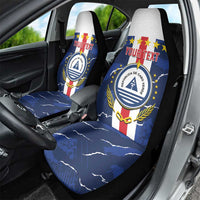 Custom Cape Verde Football Car Seat Cover Go Blue Sharks - Sporty Version - Wonder Print Shop